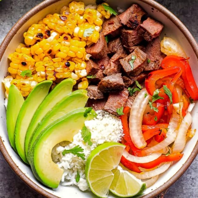 Traditional Steak Bowl.
