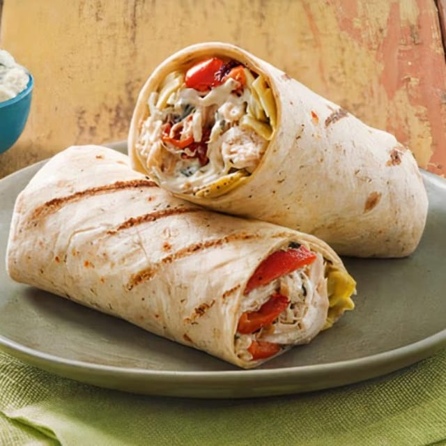 Chicken & Artichokes Burrito.