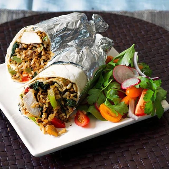 Chicken & Spinach Burrito.