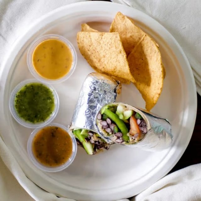 Mixed Vegetables Burrito.
