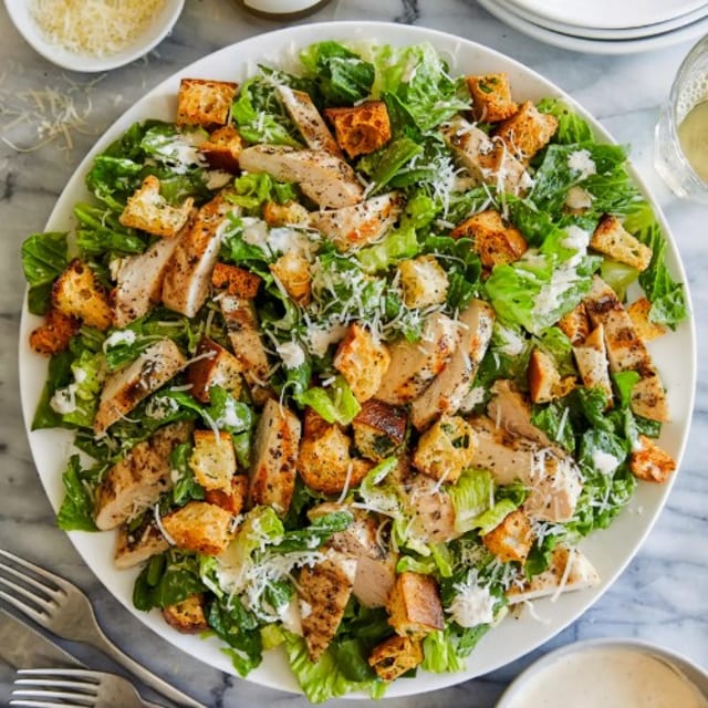 Chicken Caesar Salad.